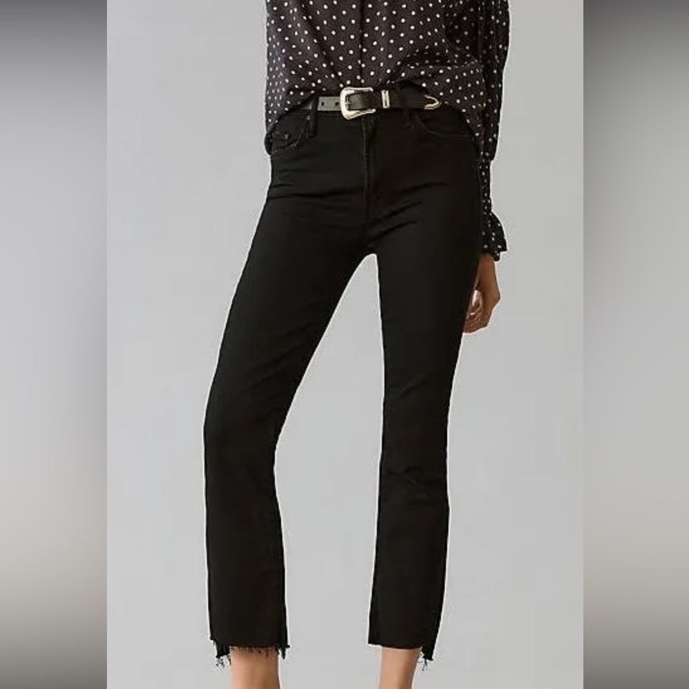 MOTHER Black Ankle & Cropped Jeans